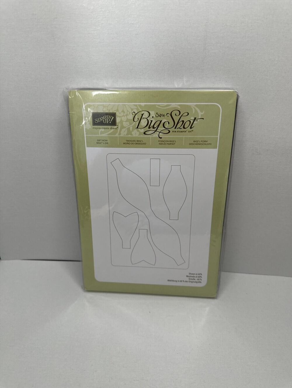 NEW Stampin Up Sizzix Big Shot Gift Bow Bigz L Die Cuts Gifts Presents   129977